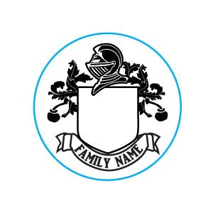 Create Your Own Family Crest Custom Wax Seal Stamp from our Templates 1 1/8" die Rosewood Handle - Image 4