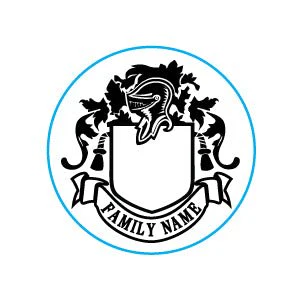 Create Your Own Family Crest Custom Wax Seal Stamp from our Templates 1 1/8" die Rosewood Handle - Image 5