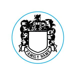Create Your Own Family Crest Custom Wax Seal Stamp from our Templates 1 1/8" die Rosewood Handle - Image 8