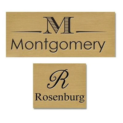 Customization Brass Plates with Engraving