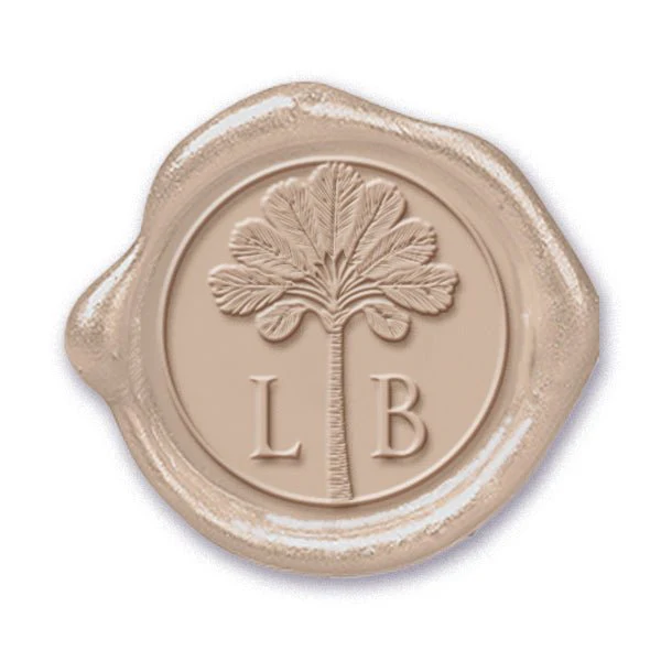 Royal Palm Custom Wedding Wax Seal Stamp #2 letters 2520 - Image 2