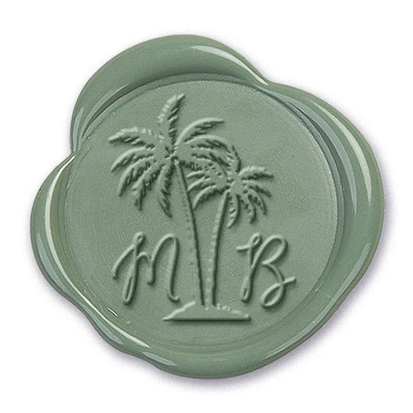 Adinodia Palm 2 Letters Custom Wax Seal Stamp #2521 - Image 2