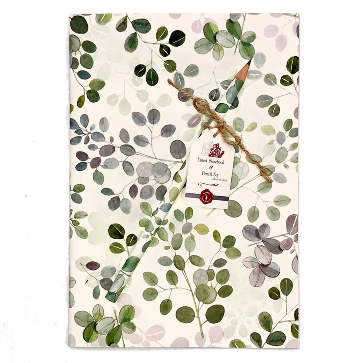 Eucalipto Notebook Gift Set with matching Pencil 6x8
