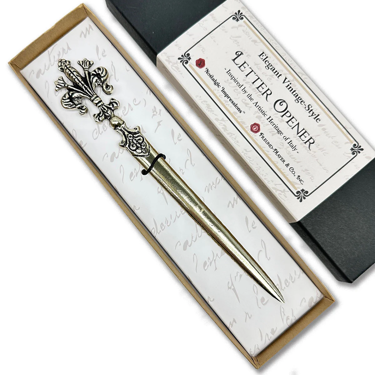 Fleur de Lis Letter Opener Antique-style - Made in Italy - Image 3