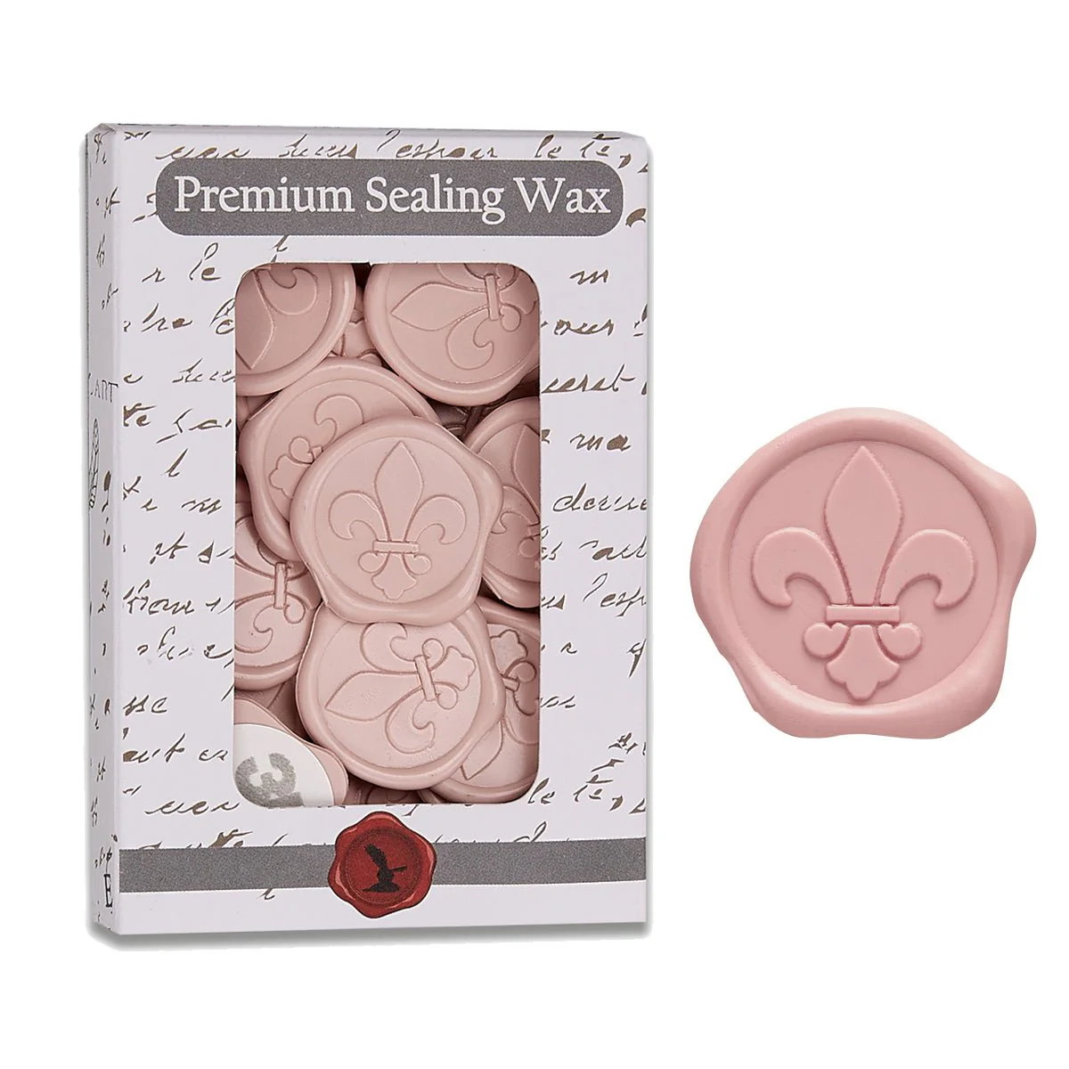 Fleur de Lis Adhesive Wax Seal Quick-Ship Stickers 25PK-6 Colors - Image 5