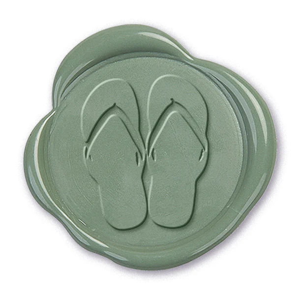 Flip Flops Wax Seal Stamp #4432-USA Handcrafted - Image 2