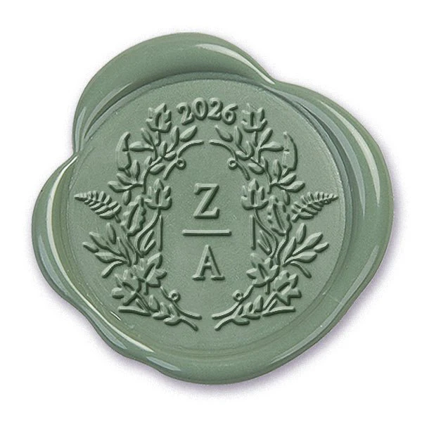 Tosca Wedding Monogram & Year Custom Wax Seal Stamp  #2503 - Image 2
