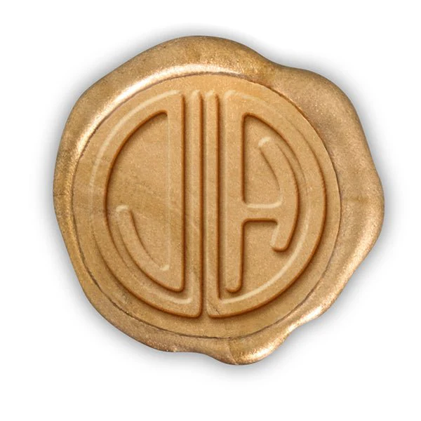 Gatsby Custom Wax Seal Stamp Kit with Black and Gold Sealing Wax - Image 3