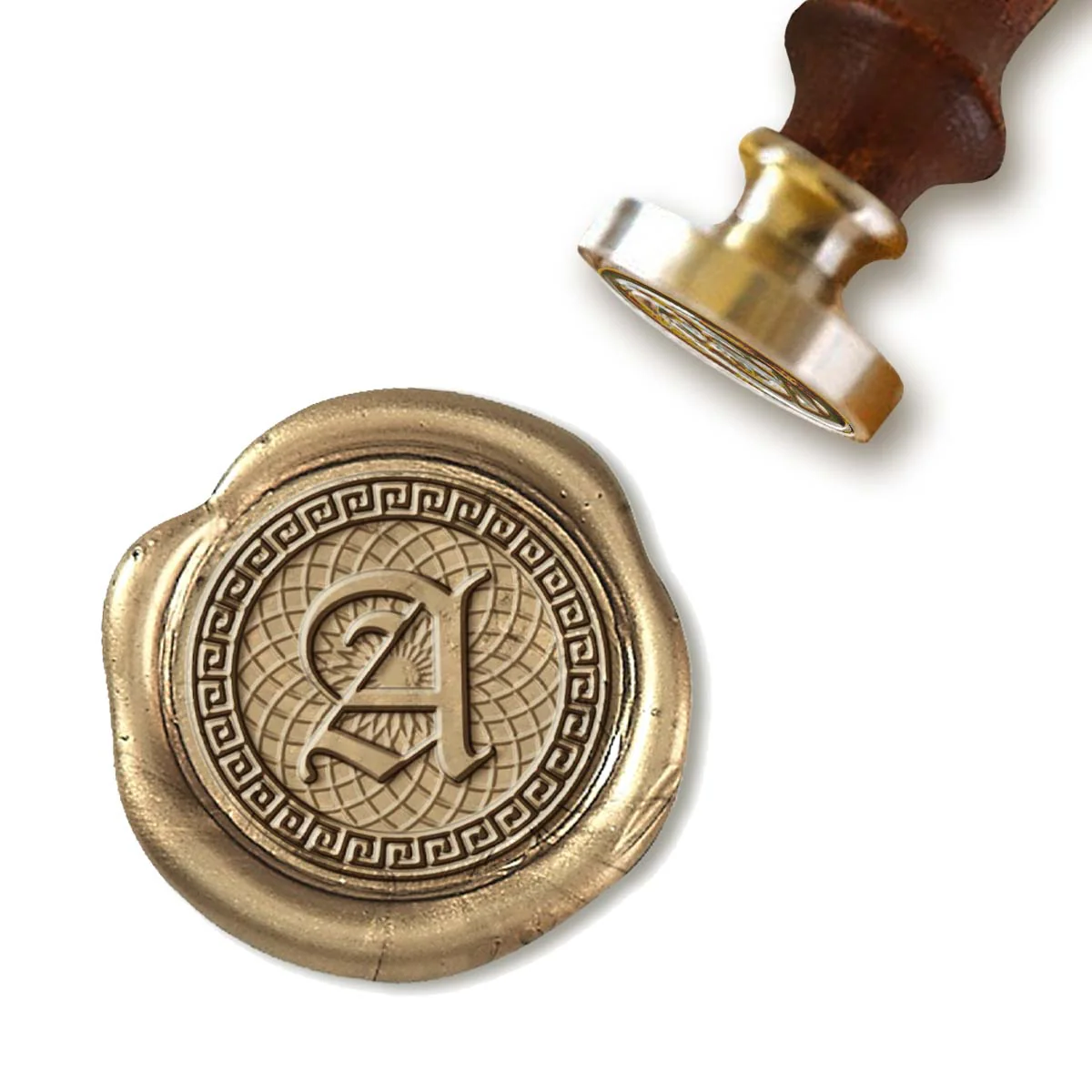 Geometric Custom Wax Seal Stamp #8047 - Image 2