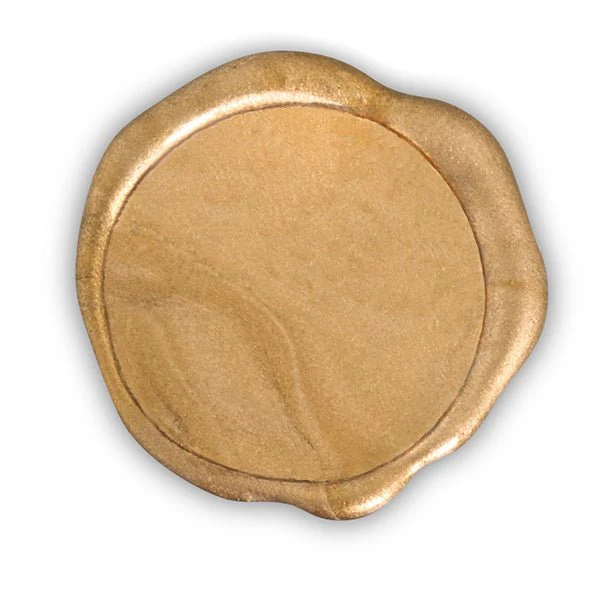 Classic Gold Custom Adhesive Wax Seal Bundle made with your Stamp-50PK - Image 2