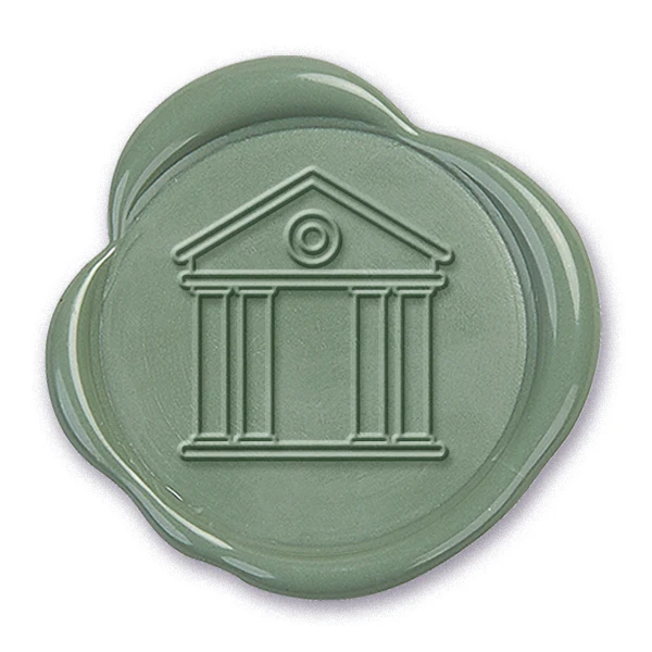 Greek Building Wax Seal Stamp #5804- USA Handcrafted - Image 2