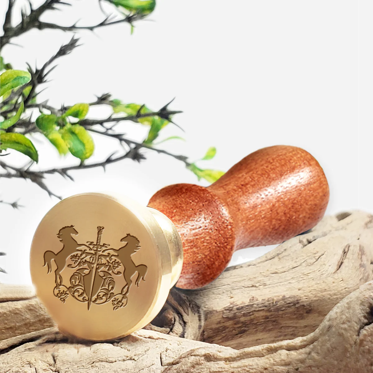 Griffin Shield Wax Seal Stamp #H117- USA Handcrafted