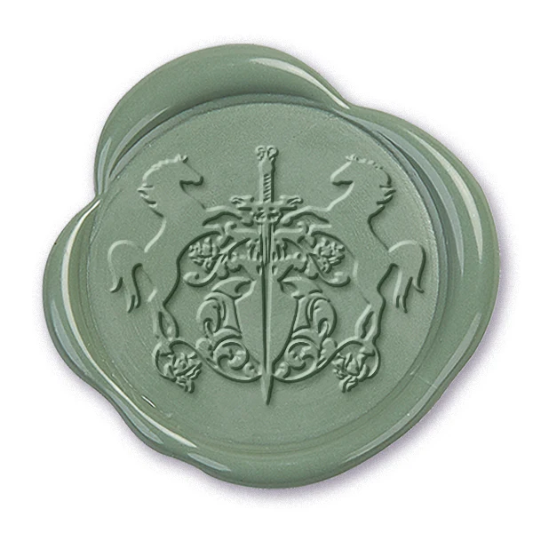 Griffin Shield Wax Seal Stamp #H117- USA Handcrafted - Image 2