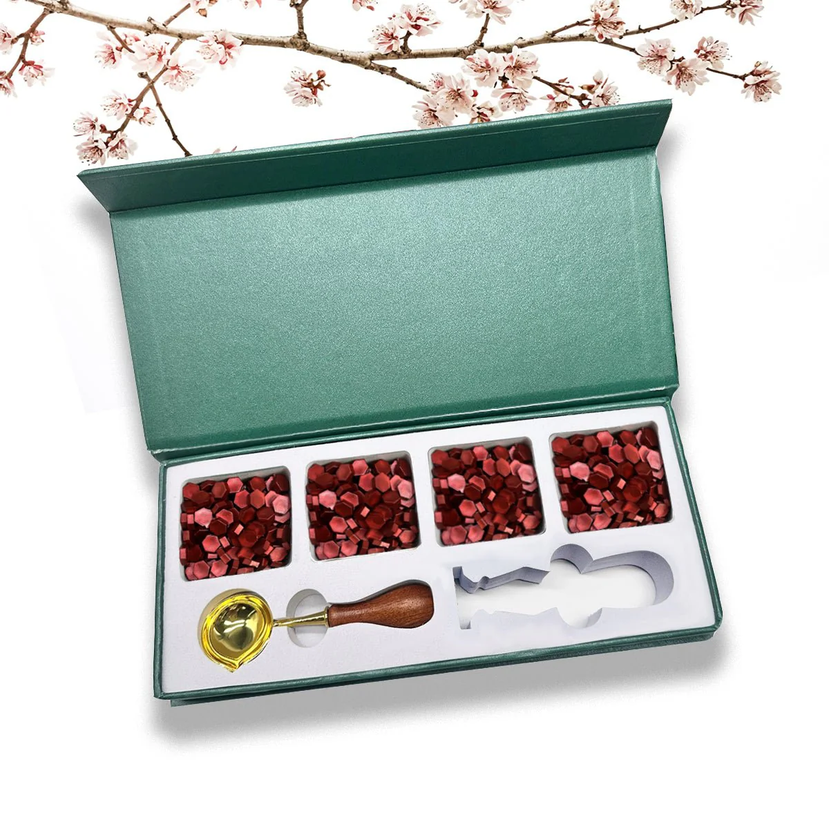 Wax Seal Starter Kit with Choice of 4 Bead Waxes, Spoon and space for your own stamp - Image 10
