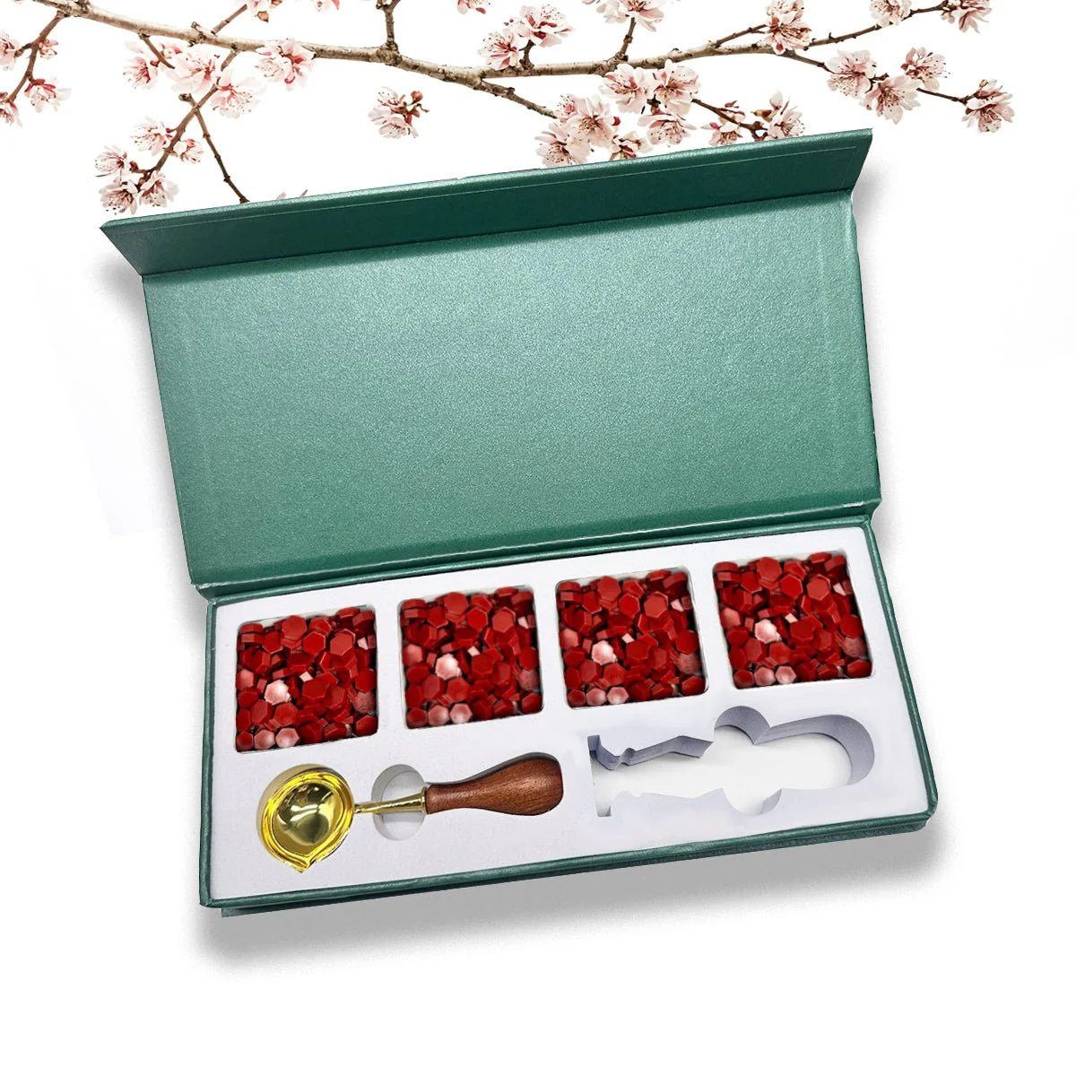 Wax Seal Starter Kit with Choice of 4 Bead Waxes, Spoon and space for your own stamp - Image 11