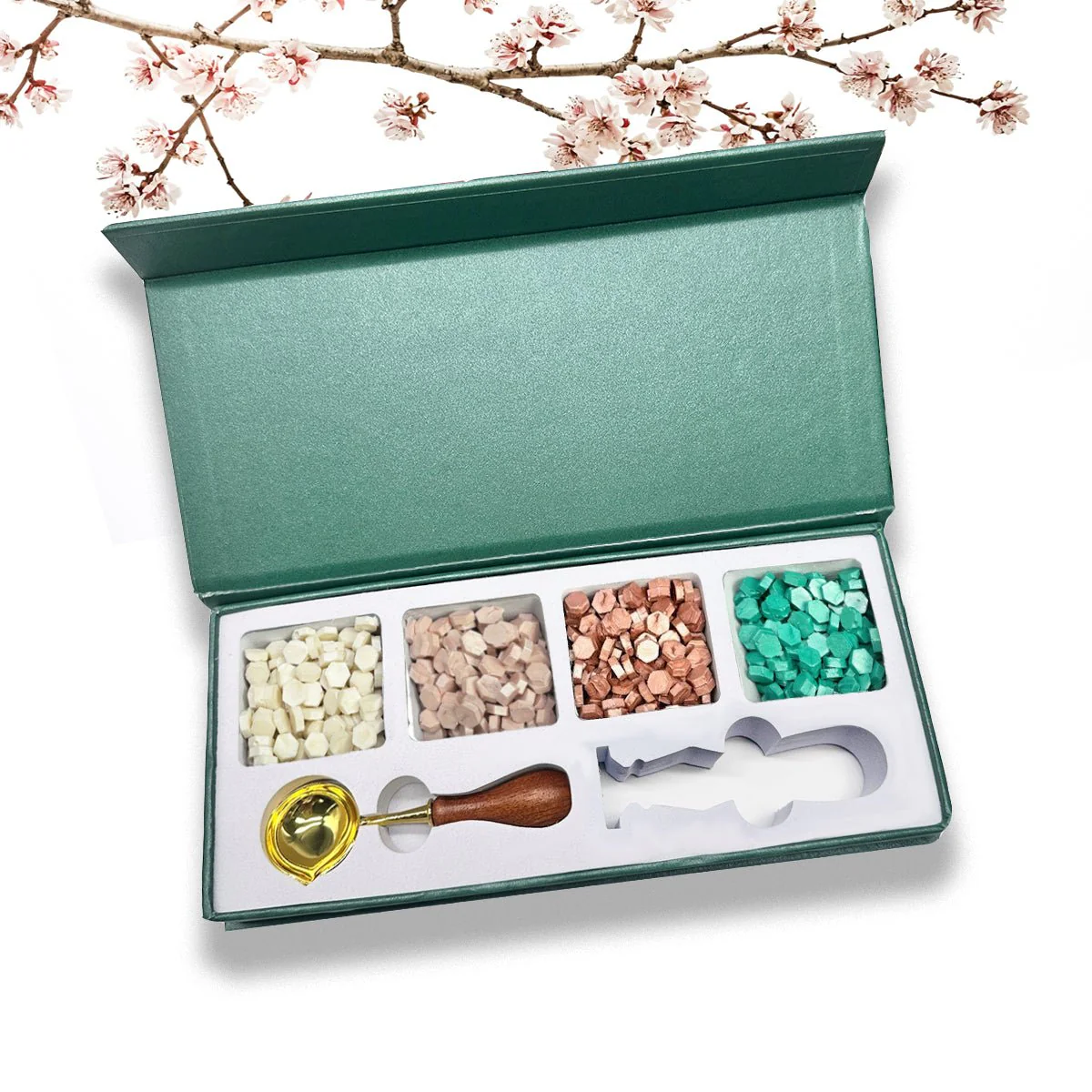Wax Seal Starter Kit with Choice of 4 Bead Waxes, Spoon and space for your own stamp - Image 4