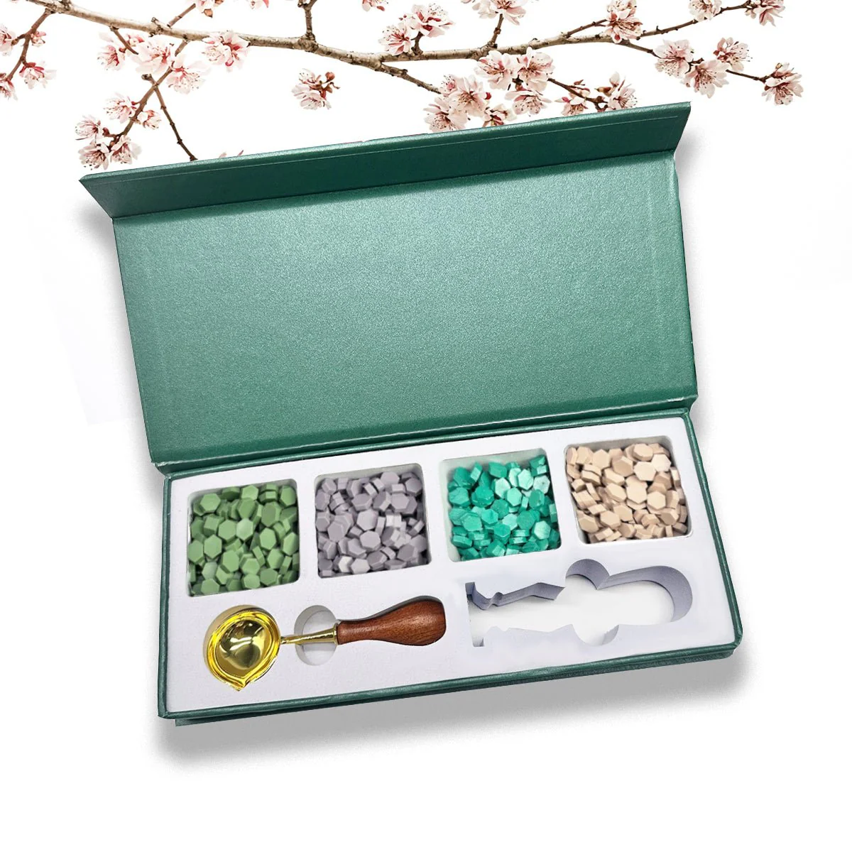 Wax Seal Starter Kit with Choice of 4 Bead Waxes, Spoon and space for your own stamp - Image 5