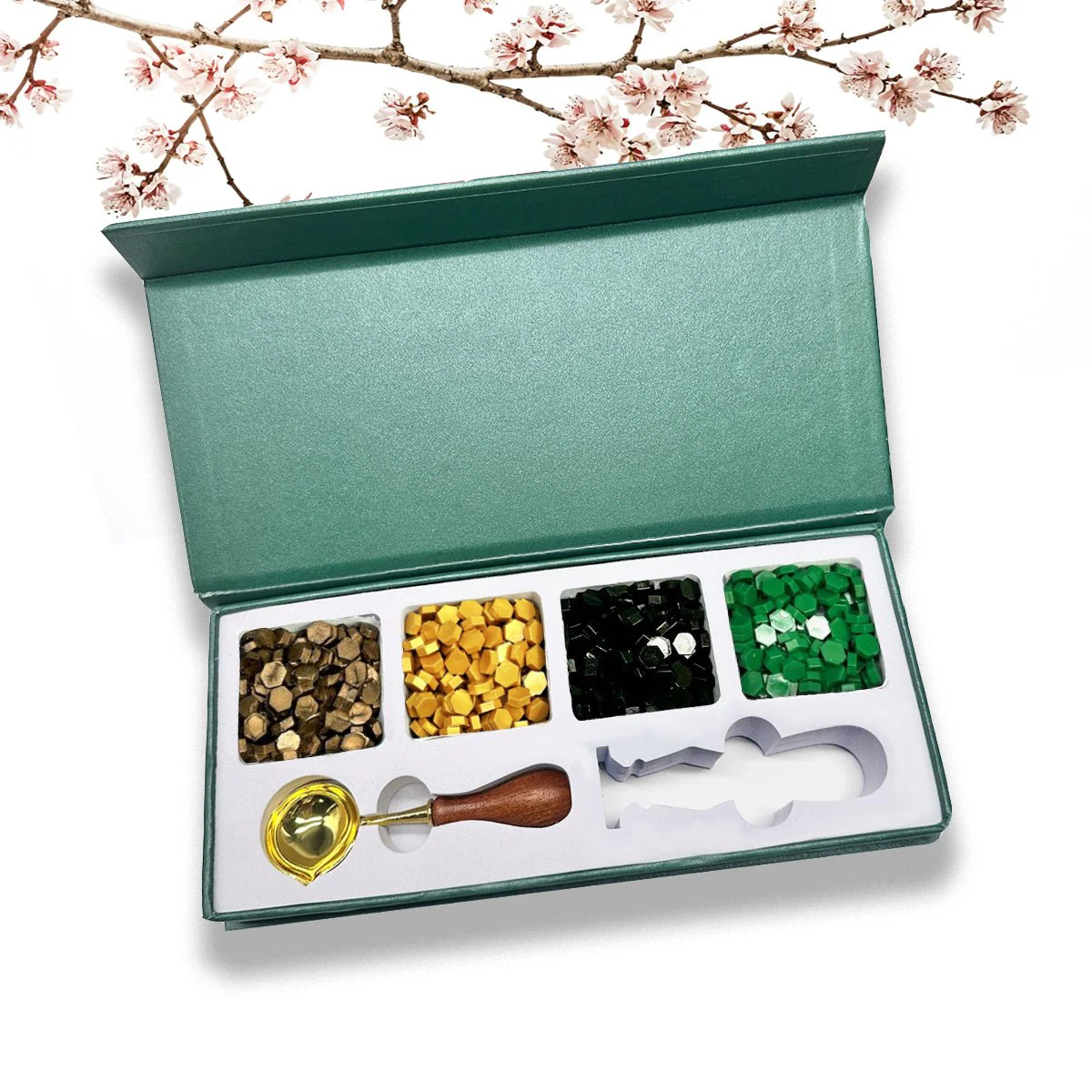 Wax Seal Starter Kit with Choice of 4 Bead Waxes, Spoon and space for your own stamp - Image 6