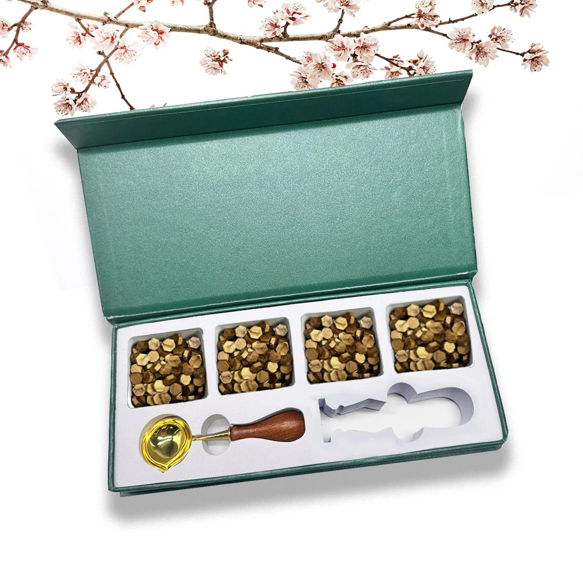 Wax Seal Starter Kit with Choice of 4 Bead Waxes, Spoon and space for your own stamp - Image 7