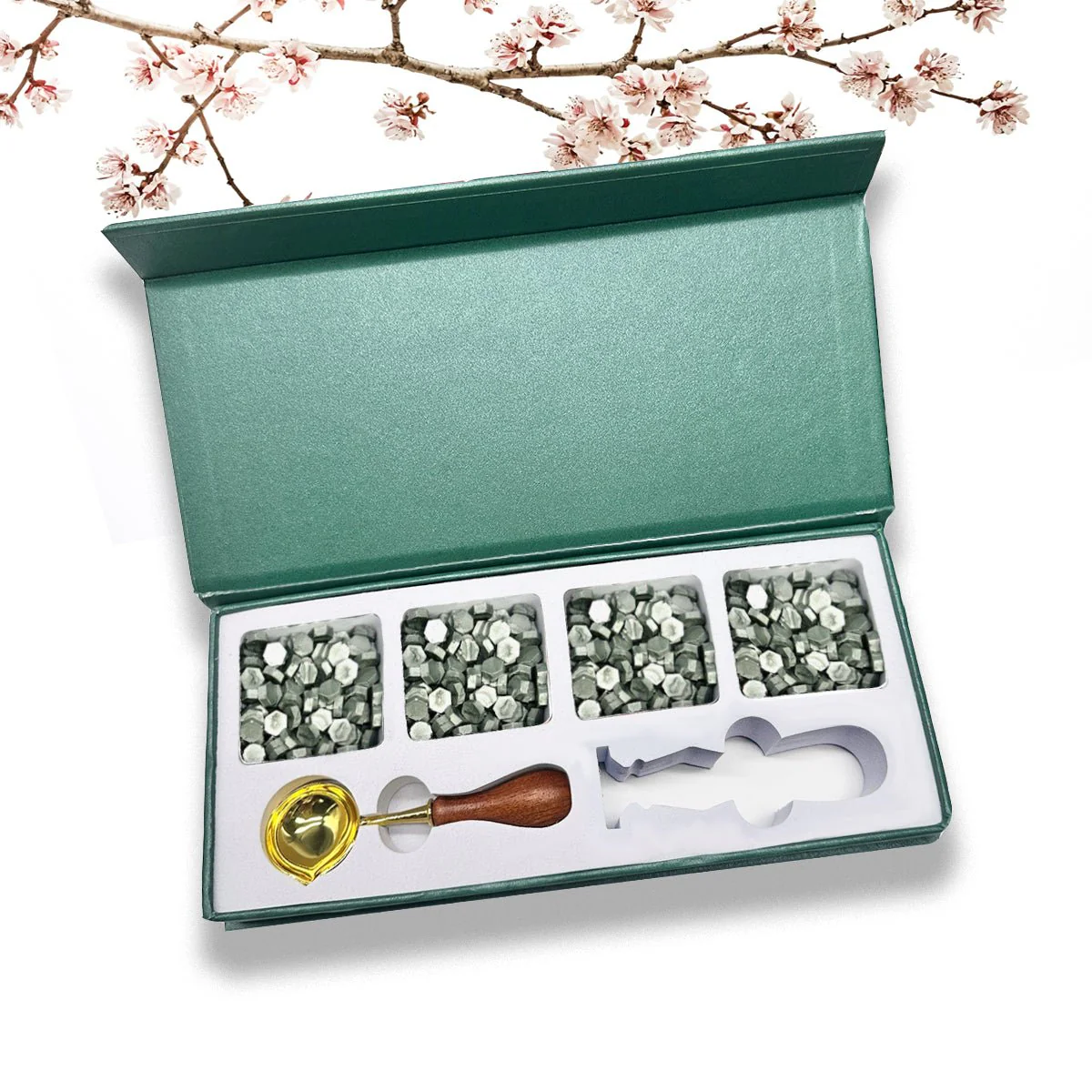 Wax Seal Starter Kit with Choice of 4 Bead Waxes, Spoon and space for your own stamp - Image 9