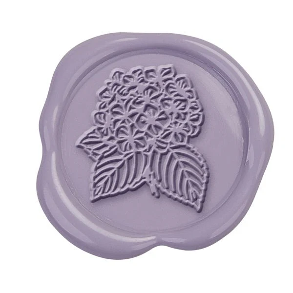 Hydrangea Hand Pressed Adhesive Wax Seals #5156PNS - Image 2