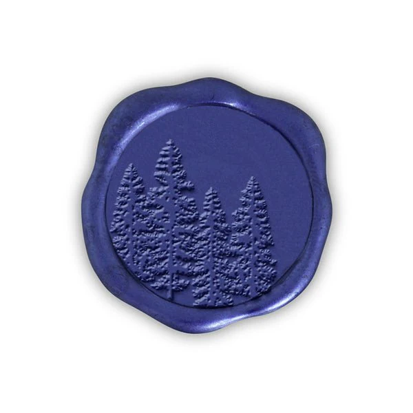 In The Woods Adhesive Christmas Wax Seal Stickers 8PK - Hand Pressed 1 1/4" - Image 4