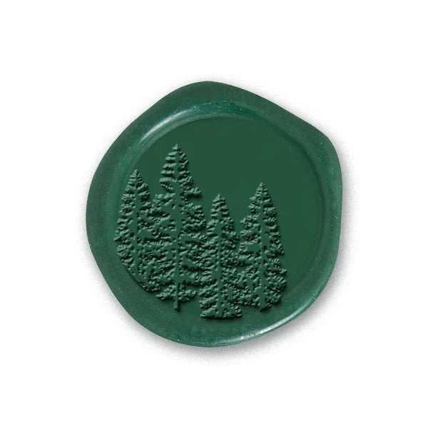 In The Woods Adhesive Christmas Wax Seal Stickers 8PK - Hand Pressed 1 1/4" - Image 5
