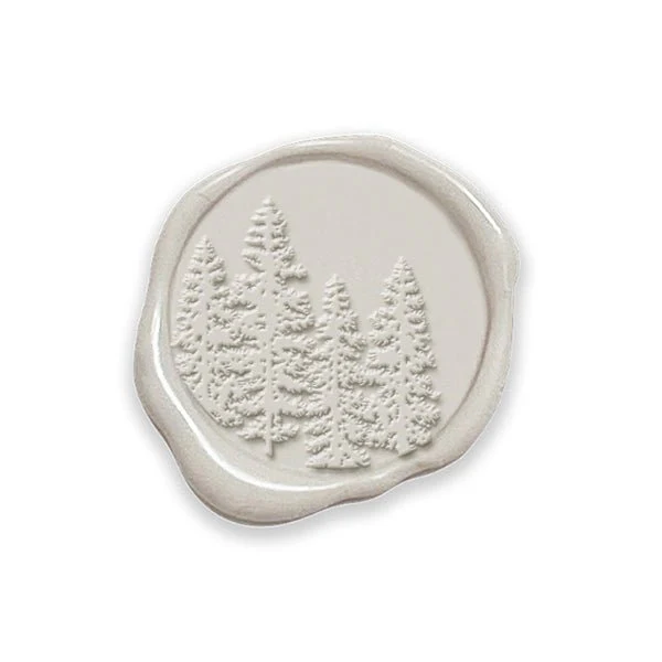In The Woods Adhesive Christmas Wax Seal Stickers 8PK - Hand Pressed 1 1/4" - Image 6