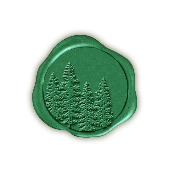 In The Woods Adhesive Christmas Wax Seal Stickers 8PK - Hand Pressed 1 1/4" - Image 8