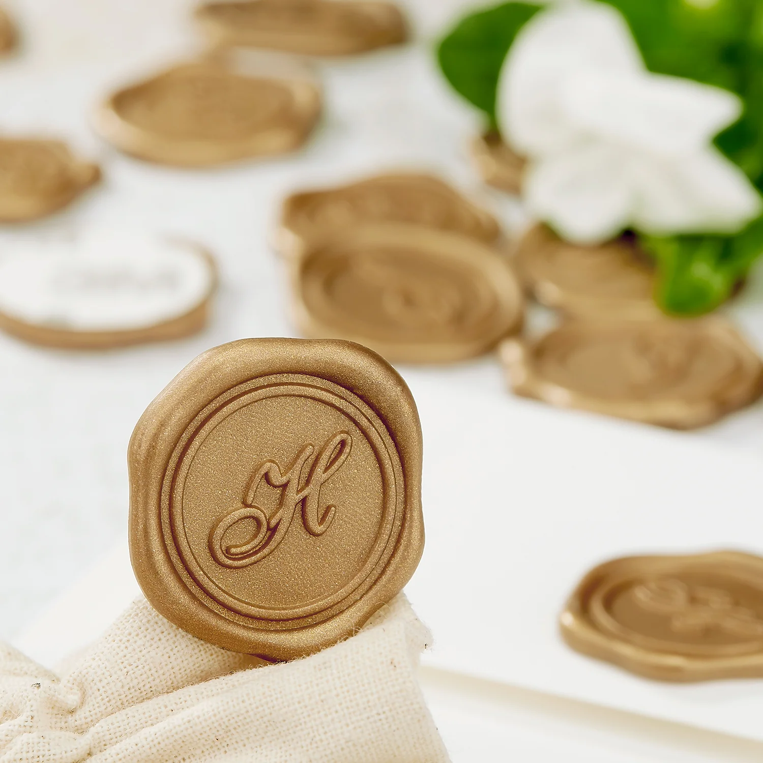 Initial Adhesive Wax Seal Quick-Ship Stickers 25PK - Image 11