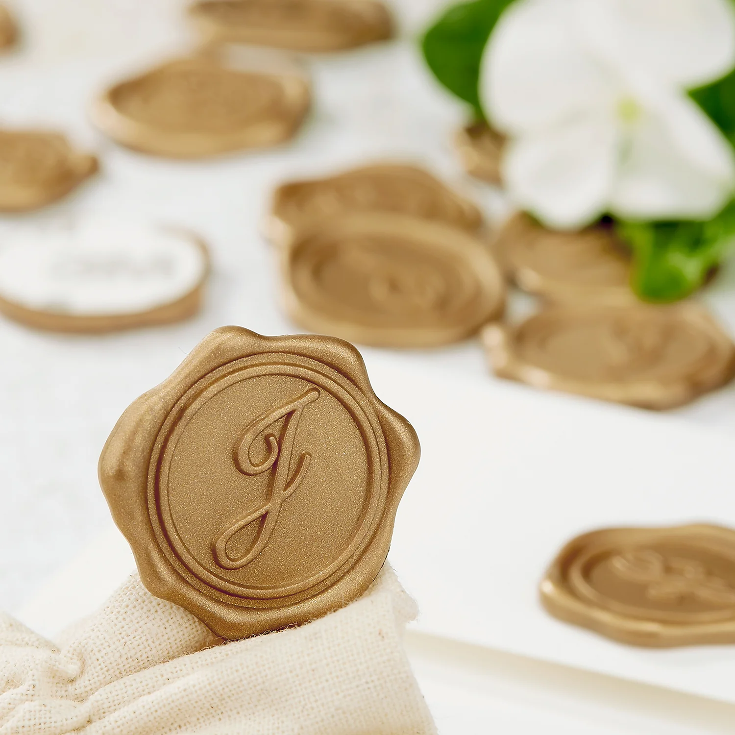 Initial Adhesive Wax Seal Quick-Ship Stickers 25PK - Image 12