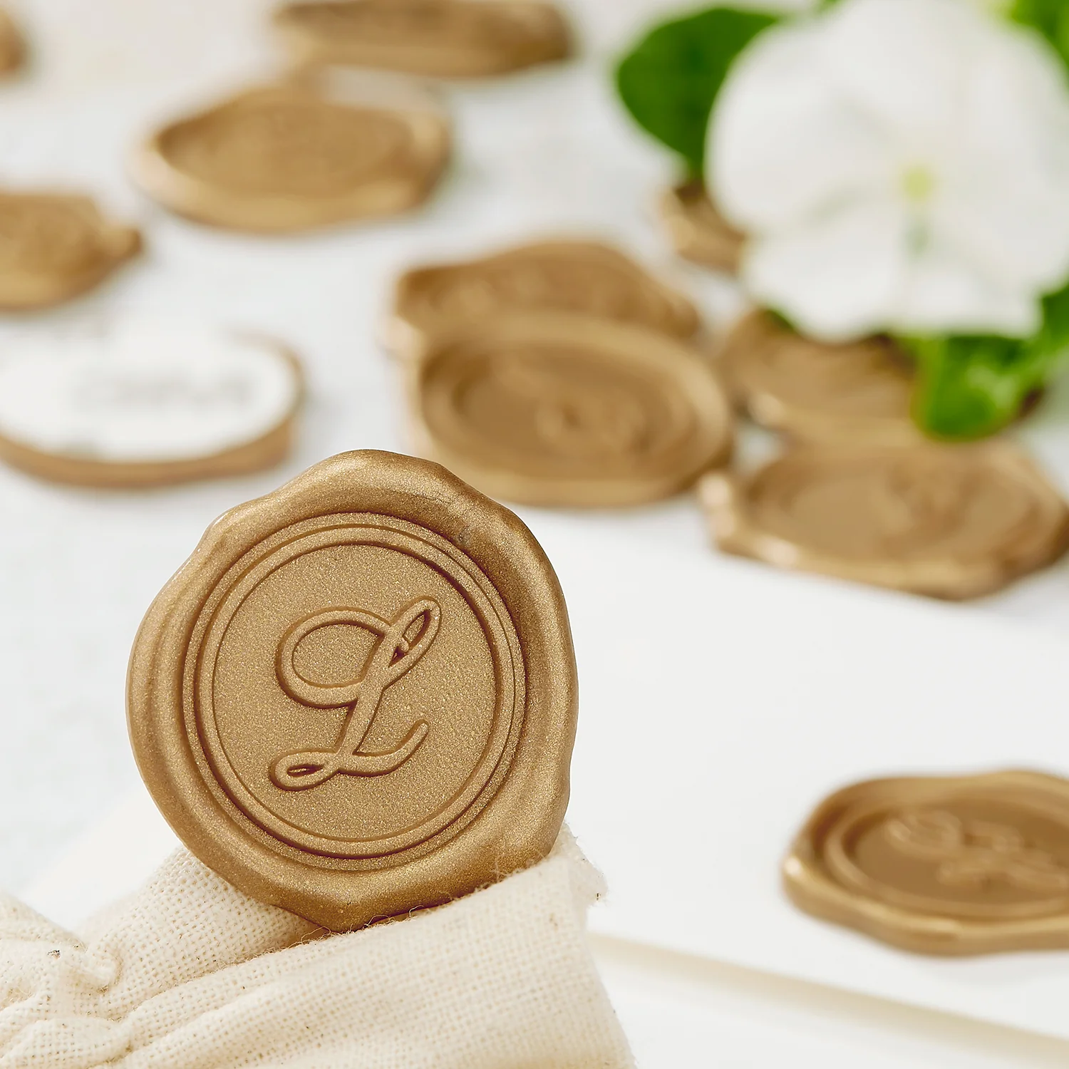 Initial Adhesive Wax Seal Quick-Ship Stickers 25PK - Image 14