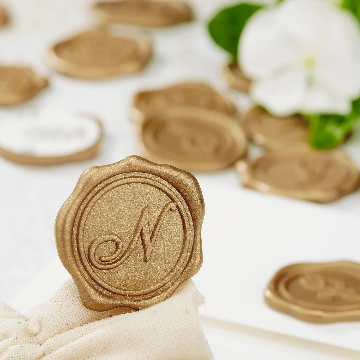 Initial Adhesive Wax Seal Quick-Ship Stickers 25PK - Image 16