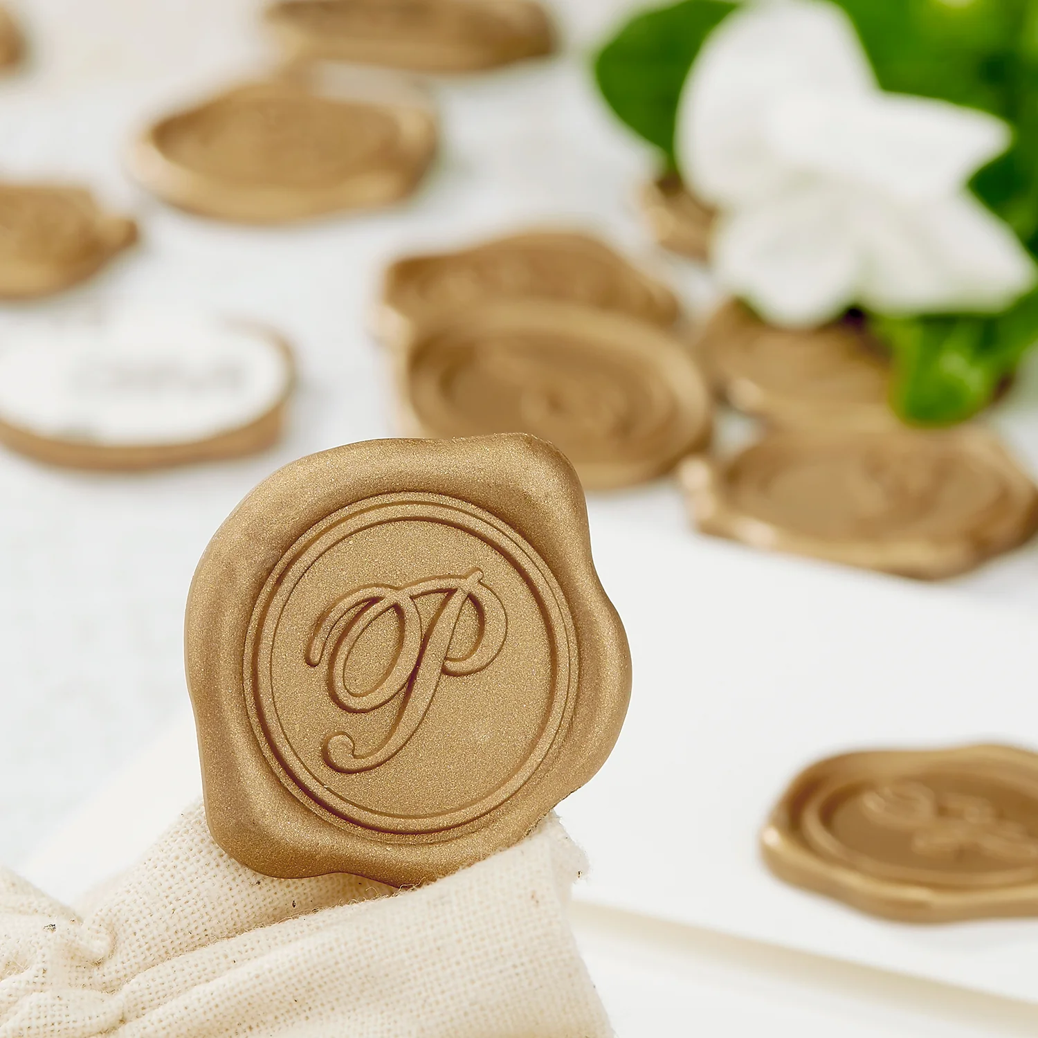 Initial Adhesive Wax Seal Quick-Ship Stickers 25PK - Image 17
