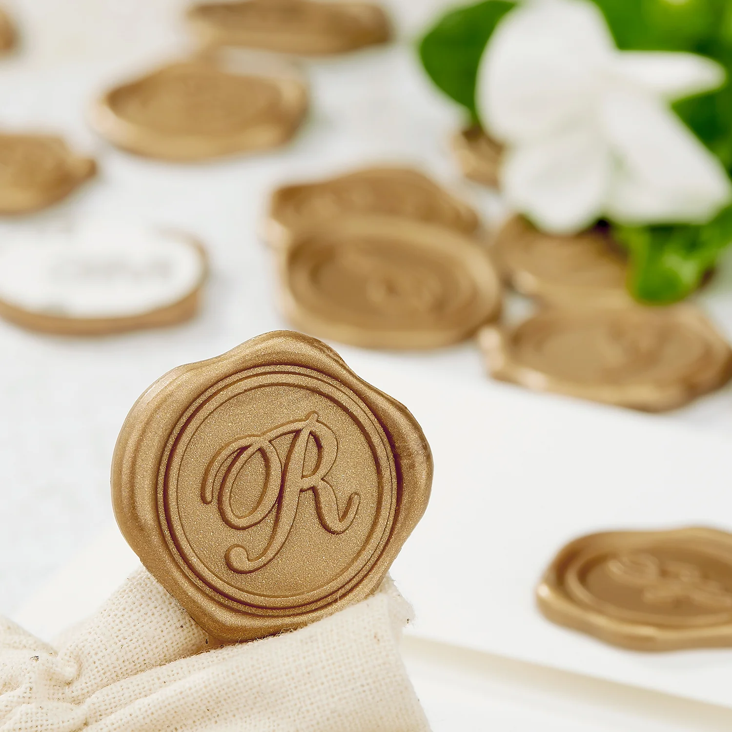 Initial Adhesive Wax Seal Quick-Ship Stickers 25PK - Image 18