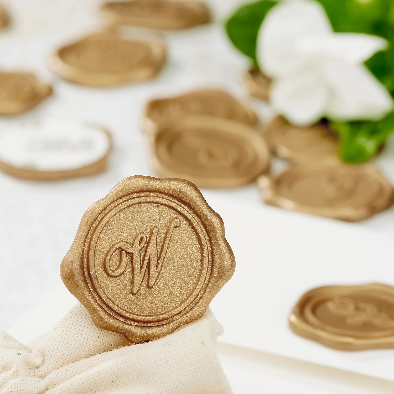 Initial Adhesive Wax Seal Quick-Ship Stickers 25PK - Image 22