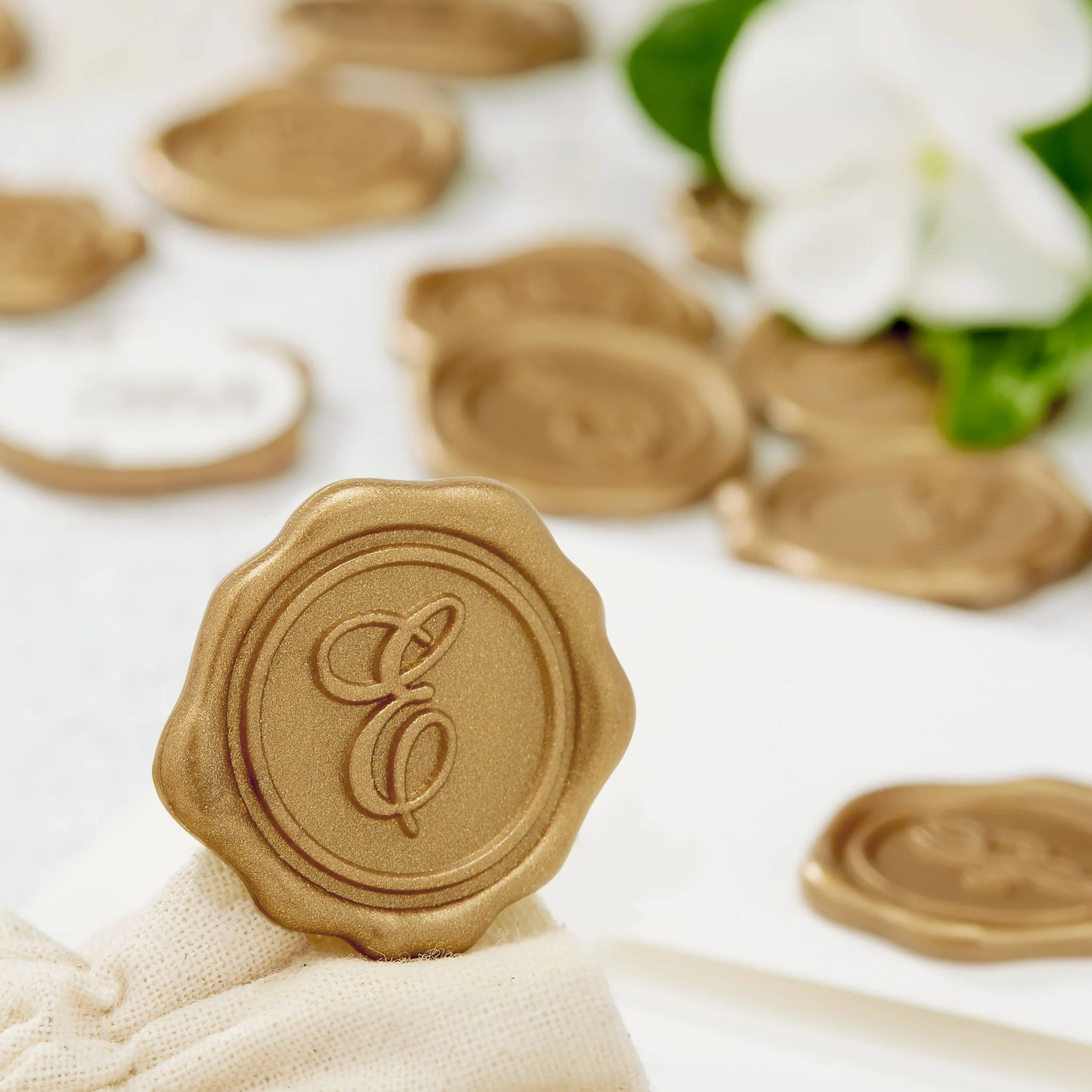 Initial Adhesive Wax Seal Quick-Ship Stickers 25PK - Image 23