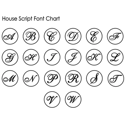 Initial Adhesive Wax Seal Quick-Ship Stickers 25PK - Image 5