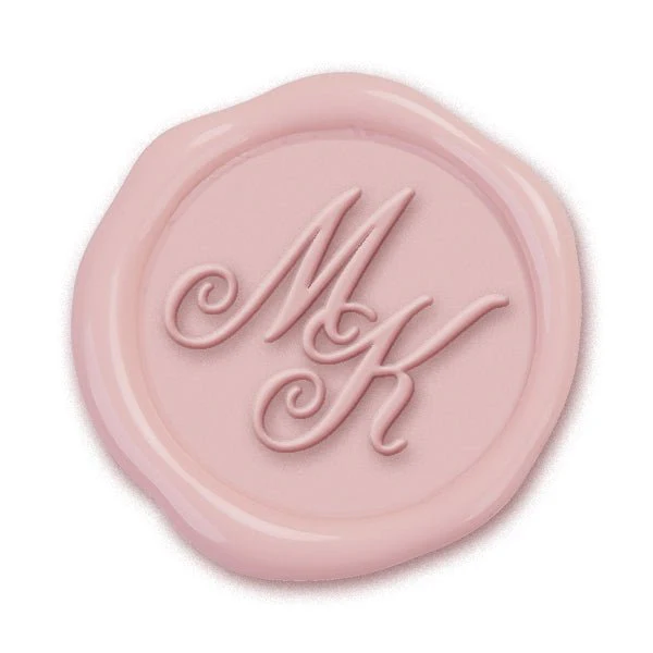 Intertwined Custom Wax Seal Stamp-Fleurish 2 Letter Monogram - Image 2