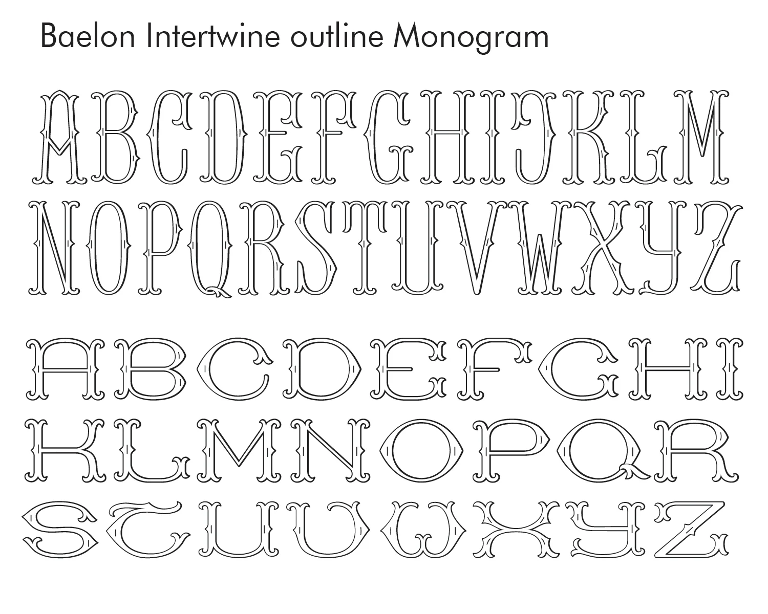 Intertwined Monogram Adhesive Wax Seals Baelon Outline LS245BA Bundle with Stamp - Image 4
