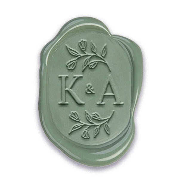 Isabella Wedding Monogram Custom Wax Seal Stamp with Choice of Handle #2592 - Image 2