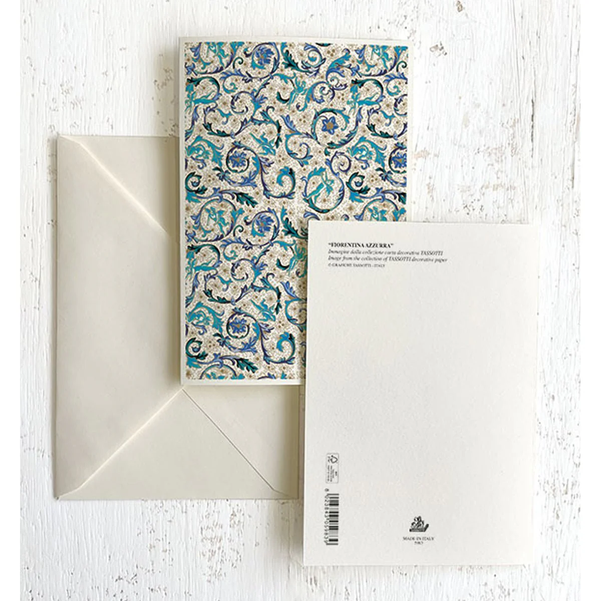 Italian Note Cards Boxed Sets 4x6" -  Florentia Azzure -By Tassotti Italy 8/8 - Image 2