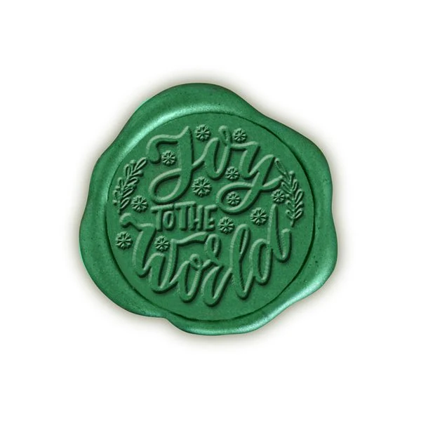 Joy Adhesive Christmas Wax Seal Stickers 8PK - Hand Pressed 1 1/4" - Image 11