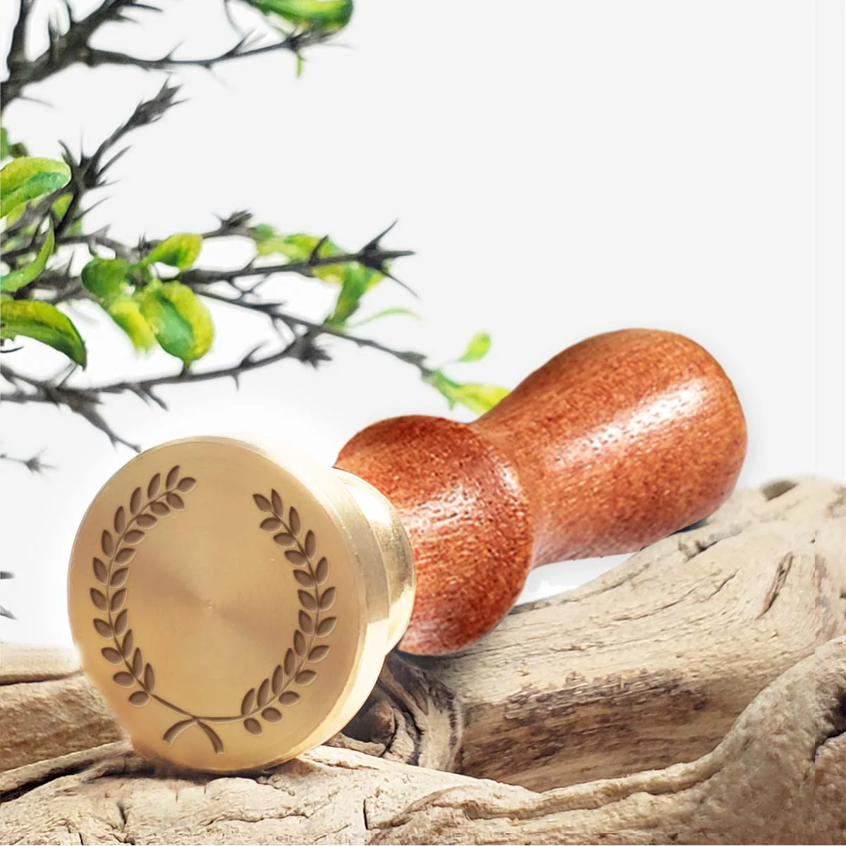 Laurel Wreath Wax Seal Stamp #R944- USA Handcrafted