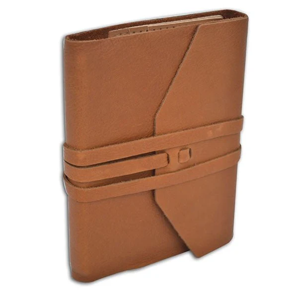 Leather Wrap Journal Italian made- Refillable-128 lined pages - Image 5