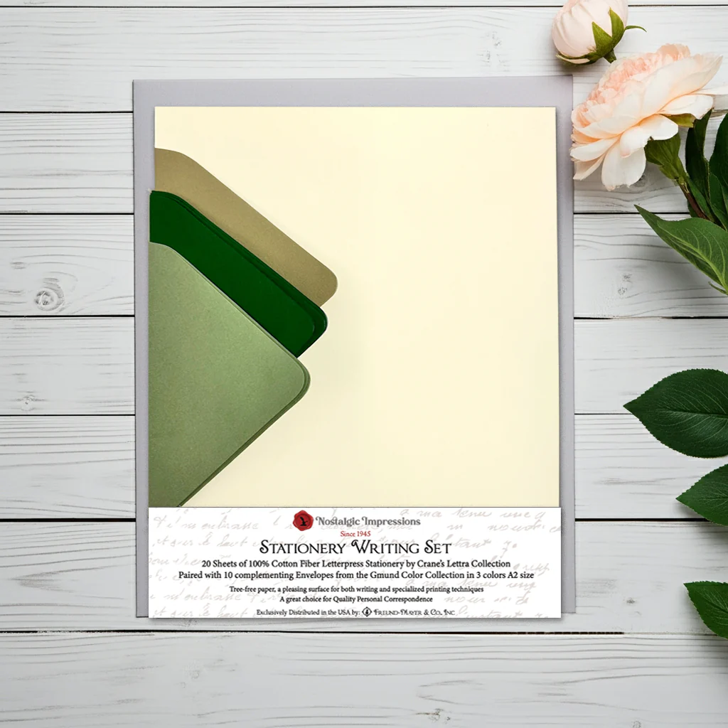 Letterpress Stationery Set with envelopes- 8.5x11- 100% Cotton printable- 20/10-multi-colors - Image 7