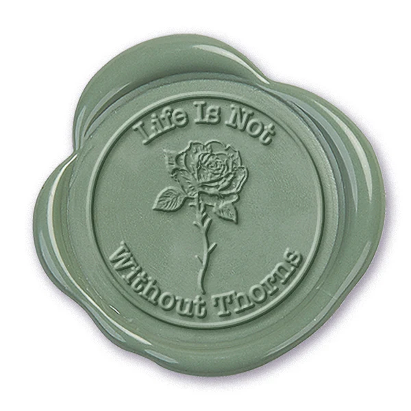 Life is not without Thorns Wax Seal Stamp #7803 -USA Handcrafted - Image 2