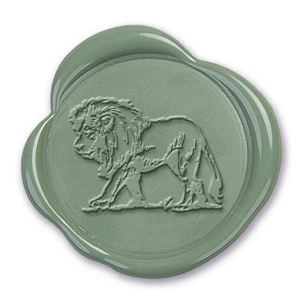 Lion Wax Seal Stamp #3425 - USA Handcrafted - Image 2