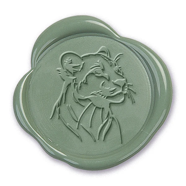 Lioness Wax Seal Stamp #3432 - USA Handcrafted - Image 2