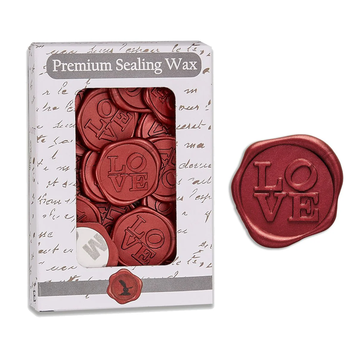 Love Adhesive Wax Seal Quick-Ship Stickers 25PK-7 Colors - Image 4